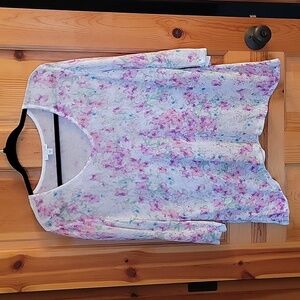 Romantic print lgtwgt sweater